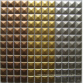 Building Material Metal Mosaic Glazed Ceramic Mosaic